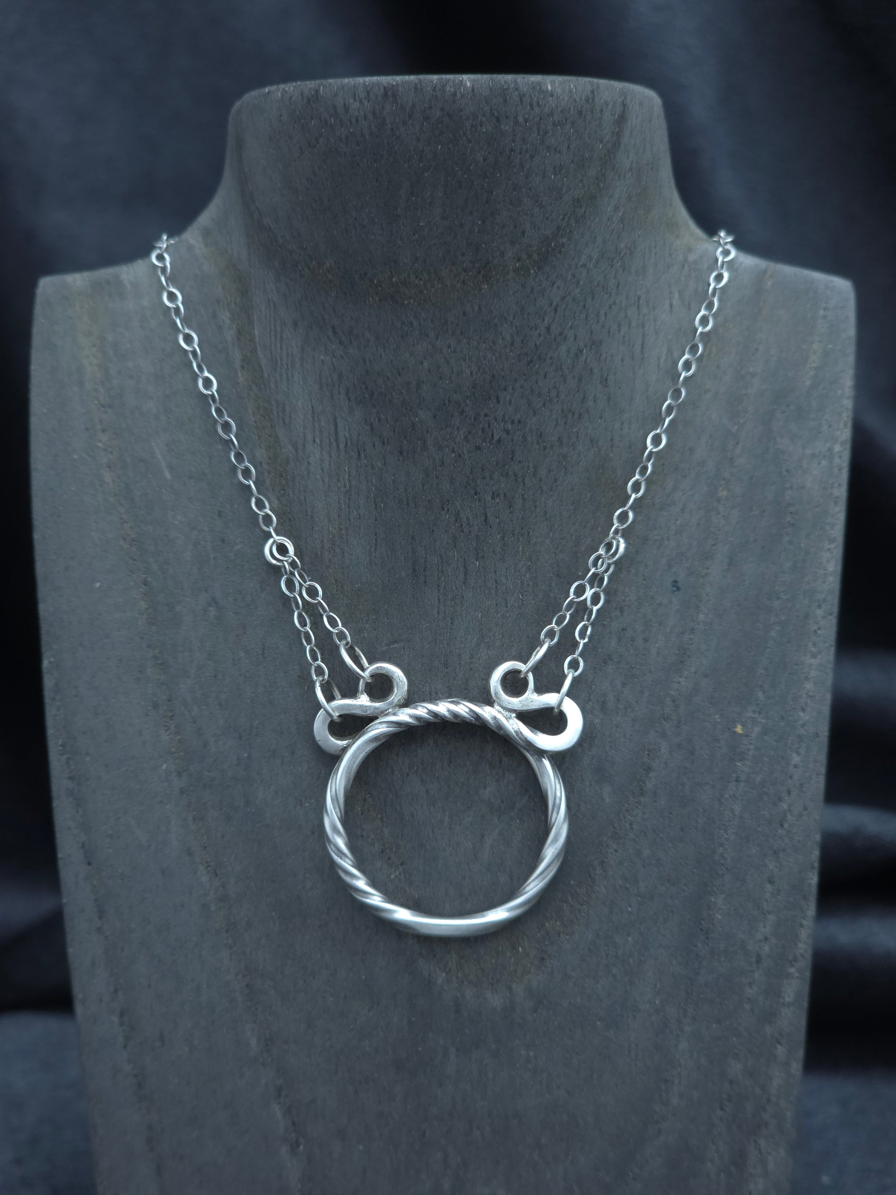 Serpents Tail Sterling Silver Necklace