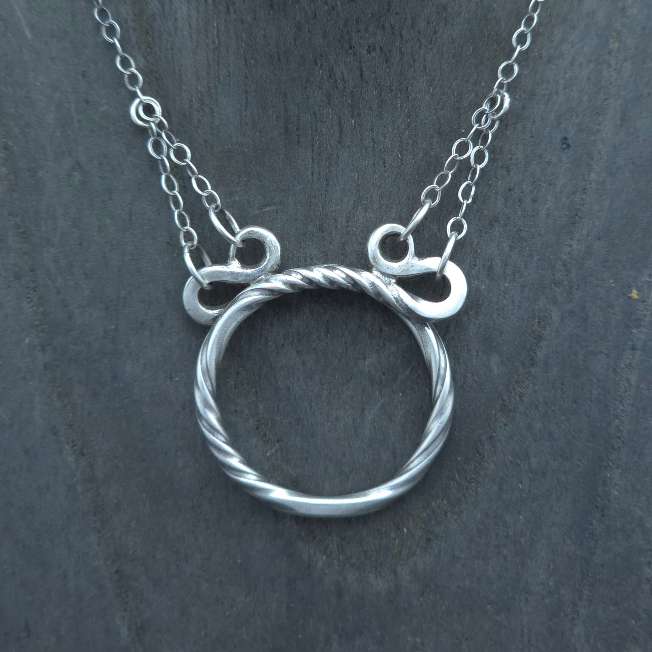 Serpents Tail Sterling Silver Necklace