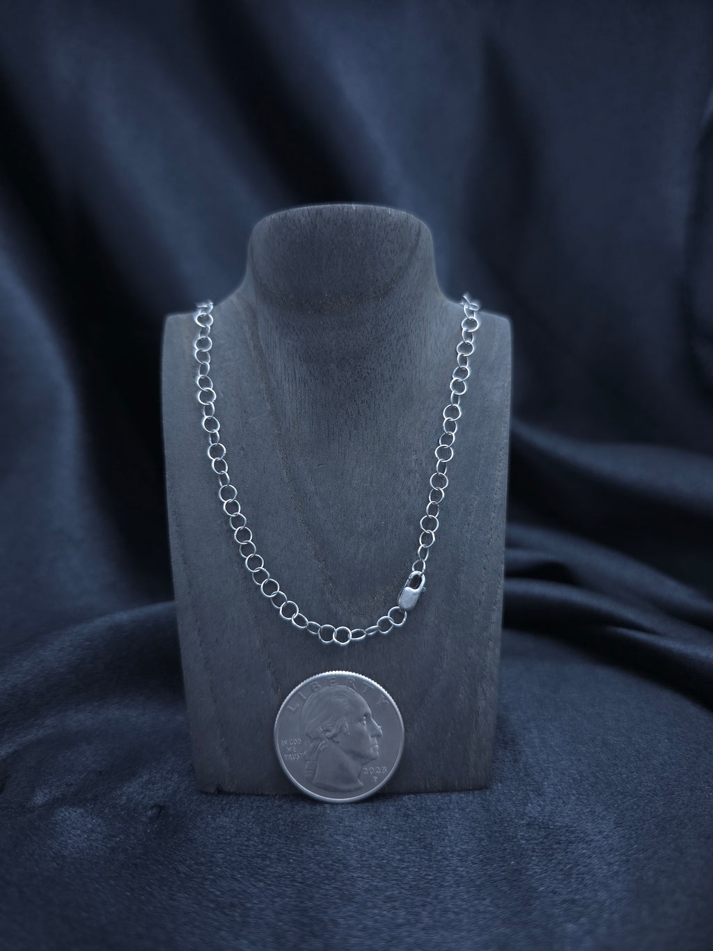 Simply twisted sterling silver necklace