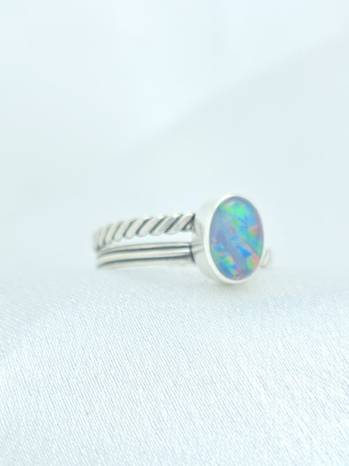 Australian opal set in sterling silver