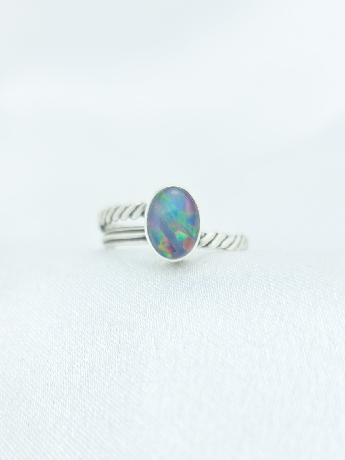 Australian opal set in sterling silver